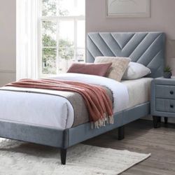 Twin frame + bed + box spring 