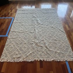Geometric Black/white/gray Rug