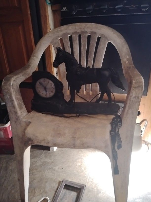 Antique Horse Clock