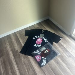Bape Shirts Pink (M,L)