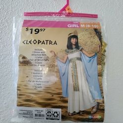 Cleopatra Egyptian Halloween Costume Girl Size M 8-10