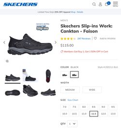 Skechers work shoes