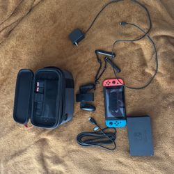 Nintendo Switch With Case 