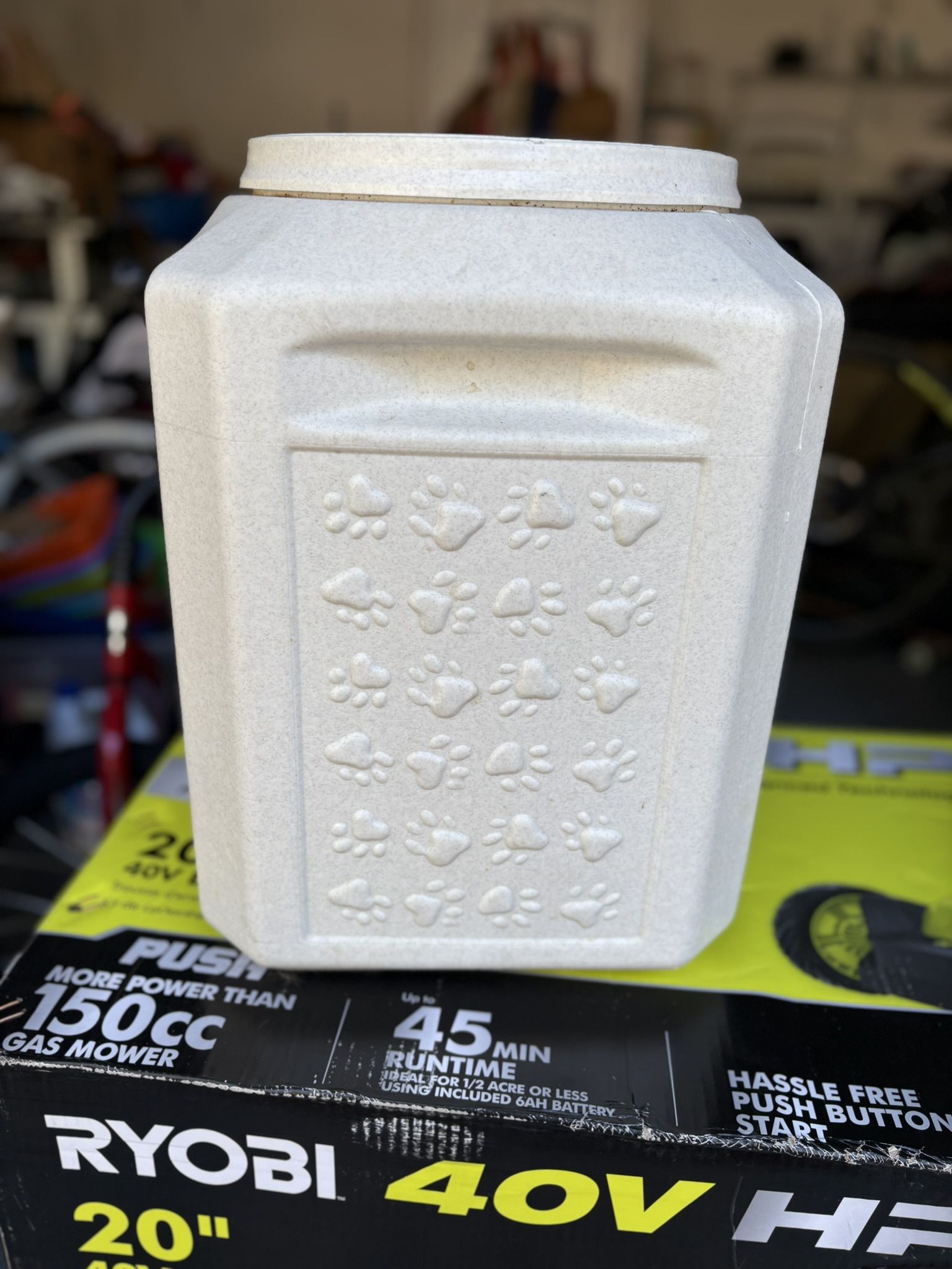 Large Dog Food Container