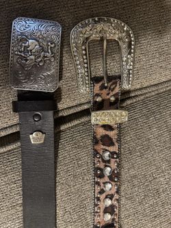 One women’s Belt and One Men’s belt