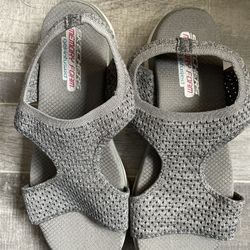 Skechers Knit Cutout Sport Sandals - Deja Vu Size 9