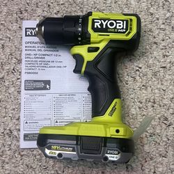 Ryobi ONE+ HP 18V Brushless Compact 1/2 in. Drill/Driver with High Performance battery 2.0AH