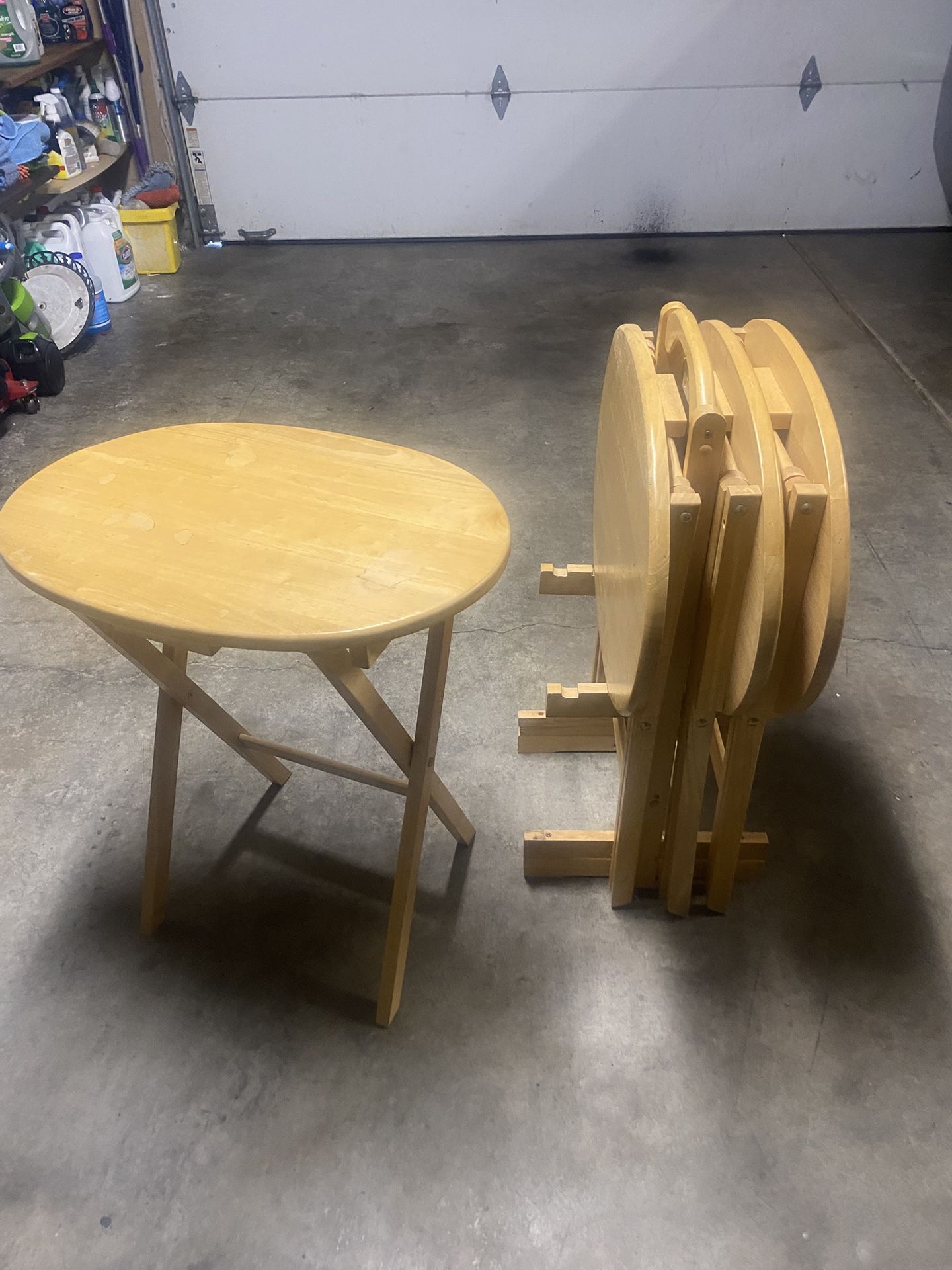 Wooden Folding Table/TV Tray Table