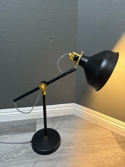 IKEA Black and Gold Work Table Lamp
