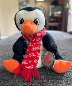 #22 Coca-Cola Collectible Penguin Bean Bag Plush