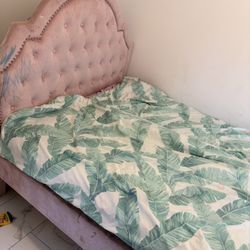 Pink Truffle Twin bed & Mattress 