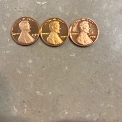1979 Thru 1981 Penny Proof 