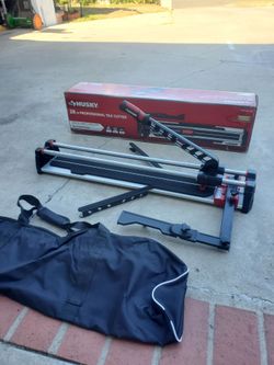 Husky
28 in. Tile Cutter with Tungsten Carbide Blade and Adjustable Gauge