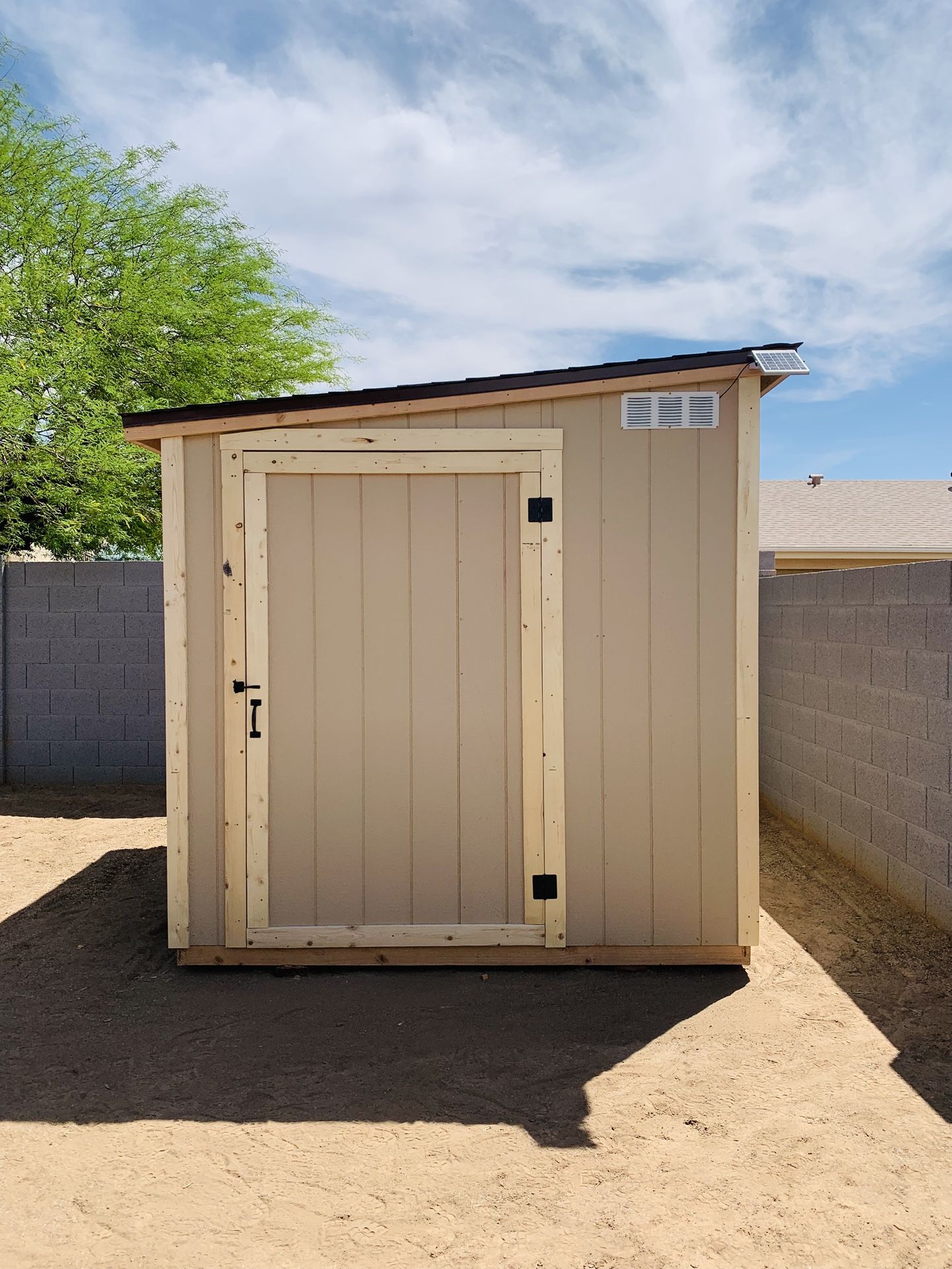 10 ft x 8 ft Wood Storage shed (HOA Approved)
