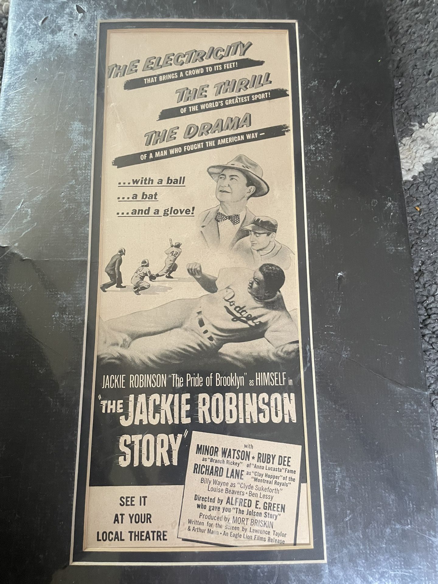 Vintage Clipping On Jackie Robinson