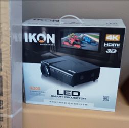 Ikon IK200 LED Smart Projector and Screen