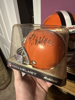 TJ Ward and Joe Haden Autographed Helmet