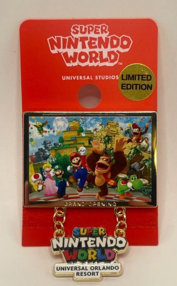 Universal EPIC Super NINTENDO WORLD PIN NEW
