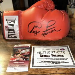 George Foreman Signed Boxing Glove