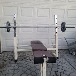  Olympic bench press n weights