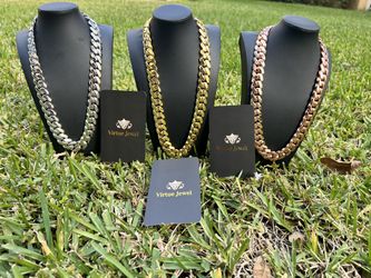 20mm White Gold | Rose Gold | Yellow Gold Cuban Link Heavy Chain