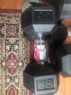 Weider 35 lb dumbbell