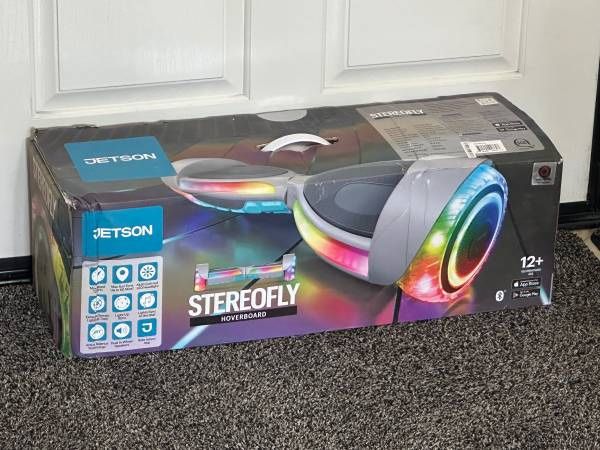 Brand New Jetson Stereofly Hoverboard Bluetooth LED Lighted Gray