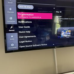 LG 43” 4K Smart Tv