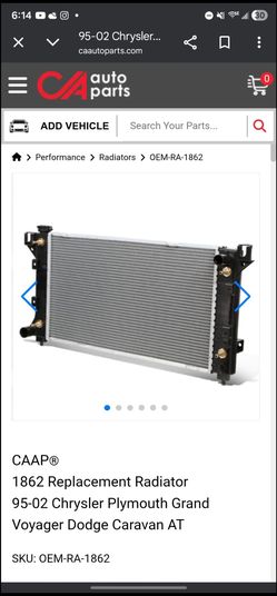 Dodge Caravan Radiator