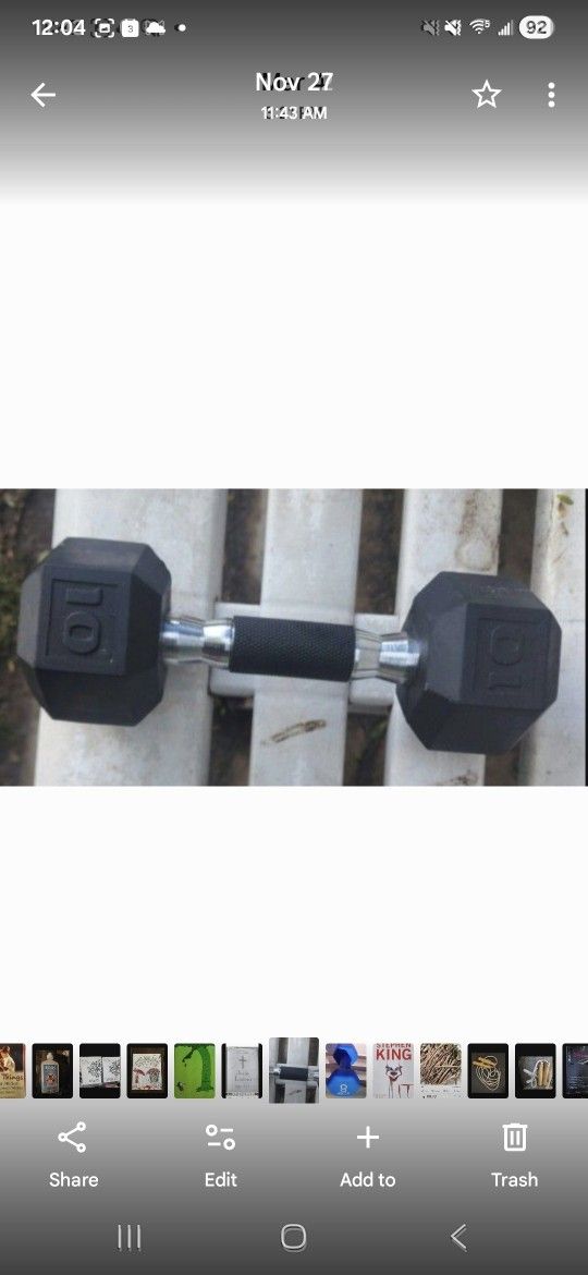 🔥 Single CAP 10 lb Dumbbell Hex 10 Lbs Weight 