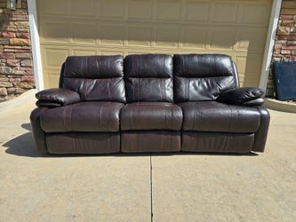 Leather Reclining Sofa