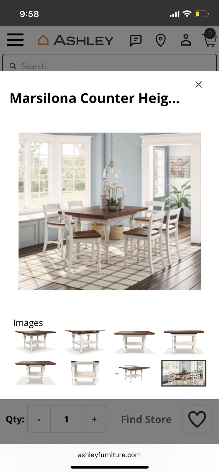 Farmhouse Dining Marsilona Dining Room Chair D712-224 Ashley