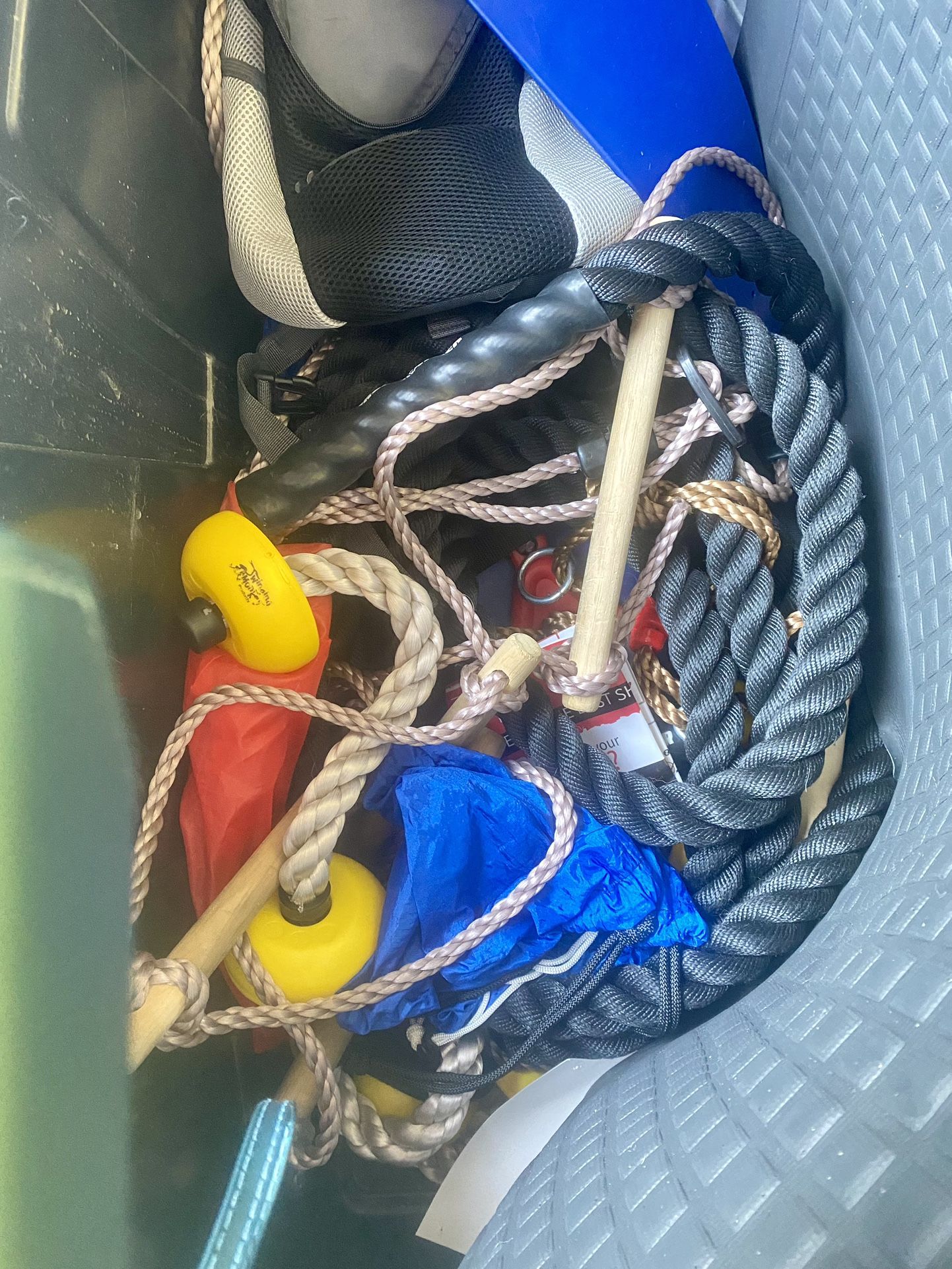 Battling Ropes With Anchor And Bag And Poster 