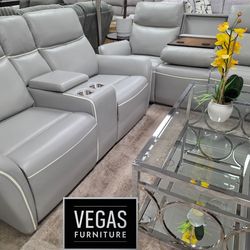 Sofa Love Seat 2pc Power Recliner