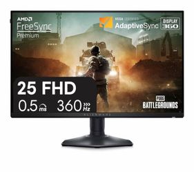 Alienware 25 Inch Gaming Monitor - 360Hz High Refresh