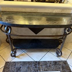 entrance table, sofa, back table console table