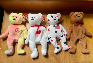 Original Beanie Baby's (4) by TY ex cond. as is pick up deliver.