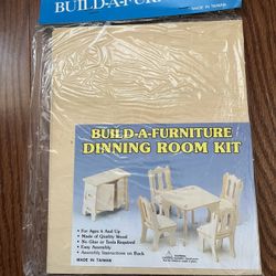 Build a furniture, dining room kit doll house furniture ,new