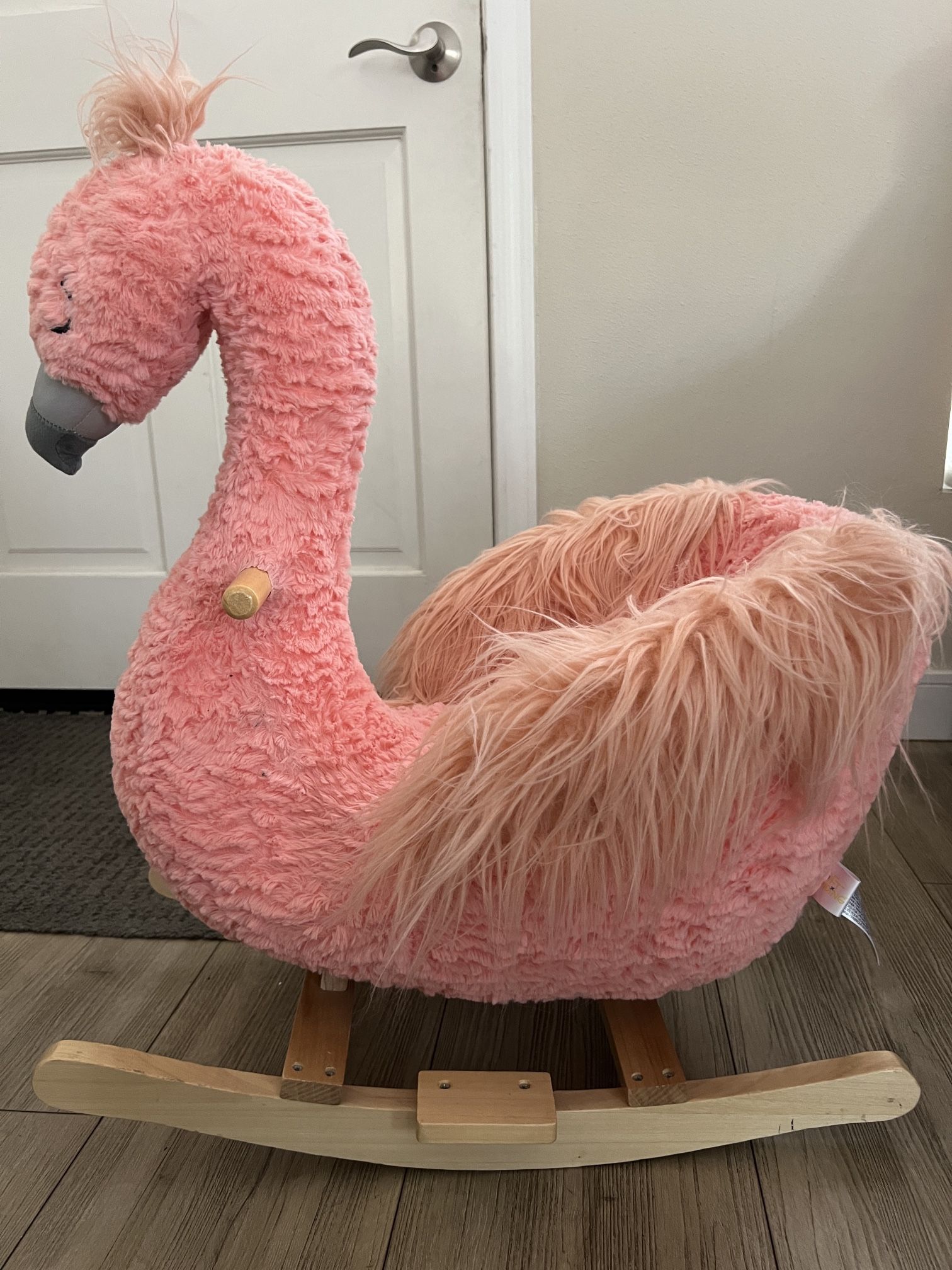 Pink Flamingo Baby Rocker – Like New!