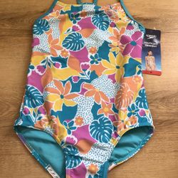 Speedo Youth 1-piece Swimsuit, UPF 50+, Medium, New