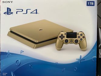 Sony PS4 Slim 1TB Gold Console Bundle
