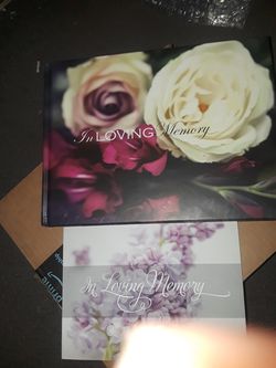 In loving memory books