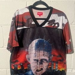 Supreme x Hellraiser Football Jersey men size medium tshirt