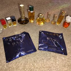 12 Item Lot Of Women's Perfume Minis And Sample