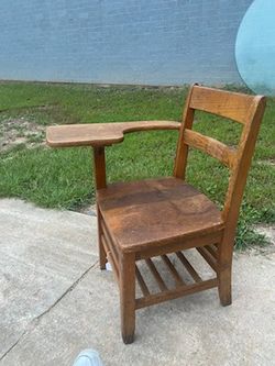 Wood schoolhouse chair