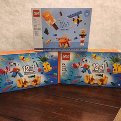 3 Lego Promo sets not sold in stores 12 in 1 Rebuild sets sold together read description for details 