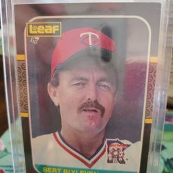 Bert Blyleven 1987 Leaf 1987 Topps 1988 Topps Baseball Cards 