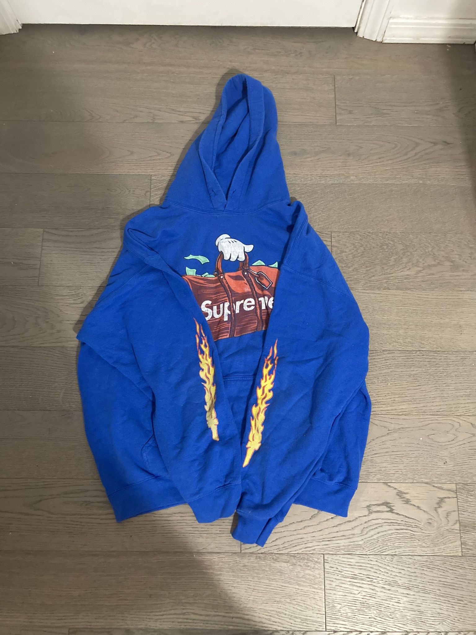 Y2k Blue Supreme Hoodie