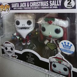 Santa Jack Skellington & Christmas Sally Diamond Collection Exclusive 