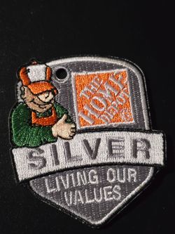 The Home Depot "Living Our Values" Silver Homer Award Employee Recognition Patch
